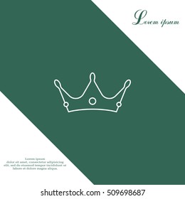 Crown line icon