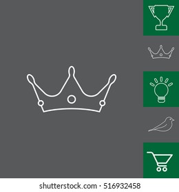 Crown line icon