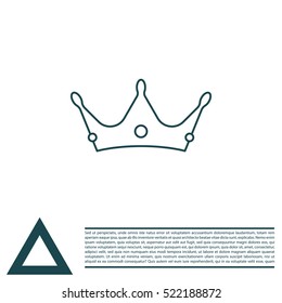 Crown line icon
