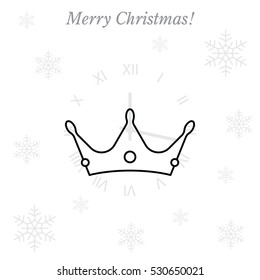 Crown line icon