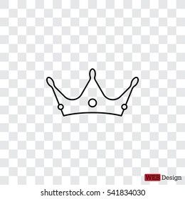 Crown line icon