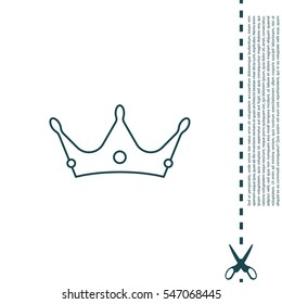 Crown line icon