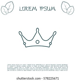 Crown line icon