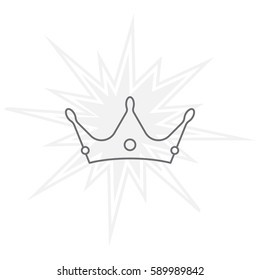 Crown line icon
