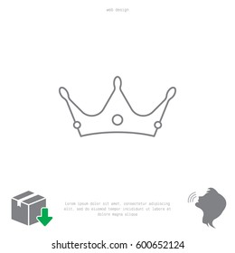 Crown line icon