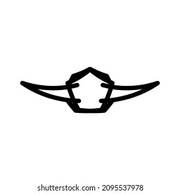 Crown line icon. Simple style luxury company poster background symbol. Logo design element. T-shirt printing. Vector for sticker.
