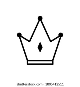 Kronen-Symbol, Vektordesign-Vorlage