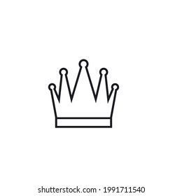 crown line  icon vector illustration design template