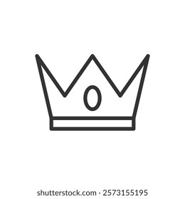 Crown line icon. Vector illustration