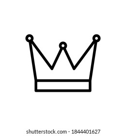 Kronensymbol, Vektorgrafik auf weißem Hintergrund