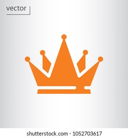 Crown line sign, icon - vector illustration EPS 10, flat design icon