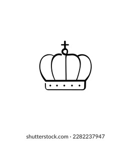 Crown Line Style Icon Design