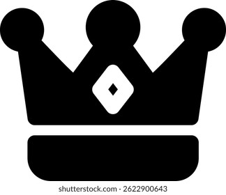 Crown Line vetor Ícone Design
