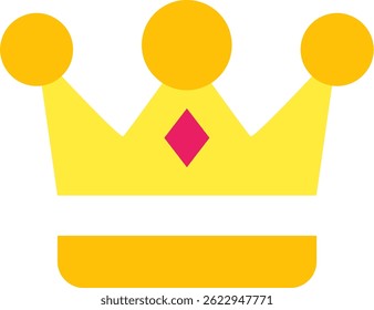 Crown Line, Vektordesign des Symbols