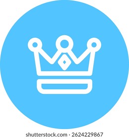 Crown Line vetor Ícone Design