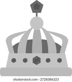 Crown Line vector Icon Design