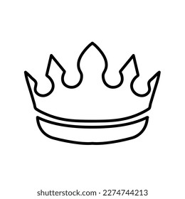 Kronenliner Symbol, Vektorgrafik auf weißem Hintergrund.EPS