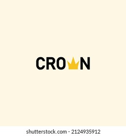crown Logo abstract design, Crown icon