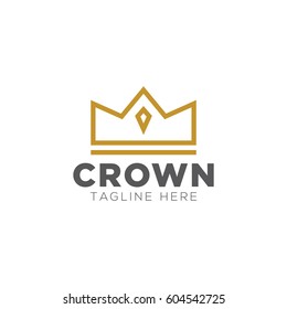 Crown Logo Design Stock Vector (Royalty Free) 604542725 | Shutterstock