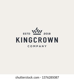 Crown logo design concept. Universal crown design. 