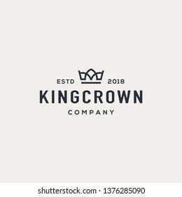 Crown logo design concept. Universal crown design. 