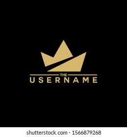 crown logo design concept vector