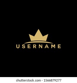 crown logo design concept vector