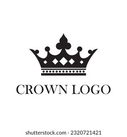 Diseño del logo de la corona. Diseño de logotipo creativo.