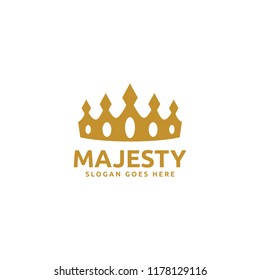 Crown logo design. Creative luxury crown king icon