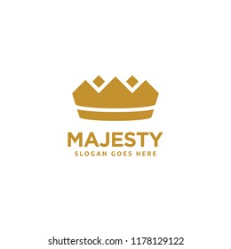 Crown logo design. Creative luxury crown king icon