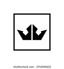 diseño del logotipo de la corona eps 10