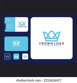 crown logo design graphic template