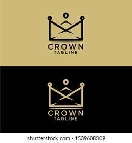 Crown Logo design and Icon Template