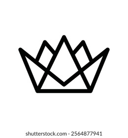 Crown logo design icon vector file