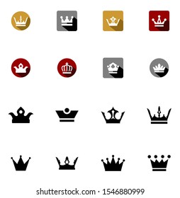 crown logo design inspiration eps 10