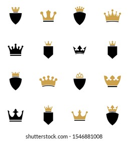 crown logo design inspiration eps 10