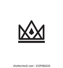 Crown logo design inspiration vector template