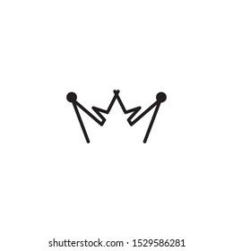 Crown logo design inspiration vector template