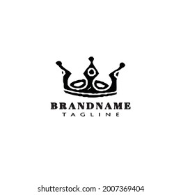 crown logo design template icon modern vector illustration