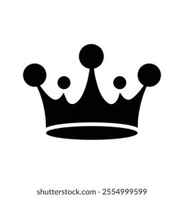 Crown logo design template isolated