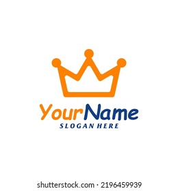 Crown Logo Design Template. King logo concept vector. Creative Icon Symbol