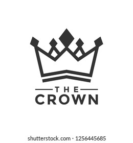 The crown logo design template vector illustration
