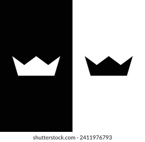 Layoutbild für Kronlogo. Für Firmenlogo geeignet. Logo-Element