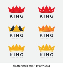 Crown logo design in vector