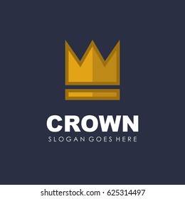 Crown logo design vector