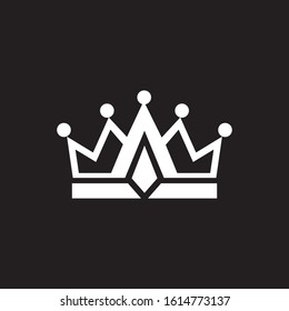 crown logo design vector icon symbol