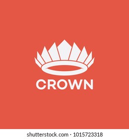 Crown Logo design vector illustration template. Geometric Vintage Royal King Queen symbol concept icon for your web site design, logo, app, fashion, jewelry