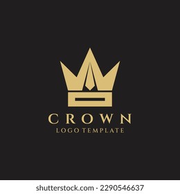 Crown logo design vector illustration