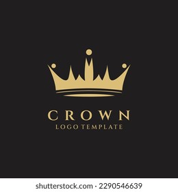 Crown logo design vector illustration