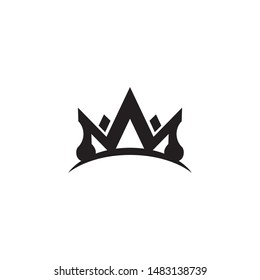 Crown logo design vector template